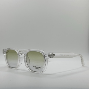 Lunette de soleil polarisé verre vert monture transparente